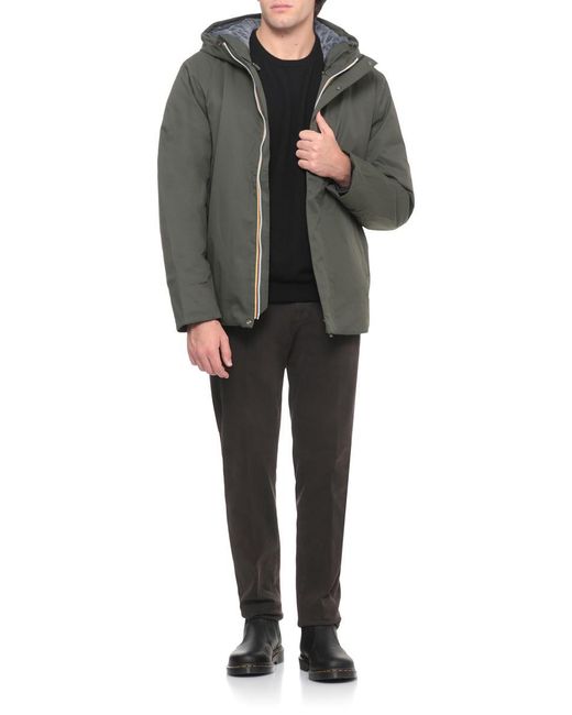 K-Way Green Coats for men