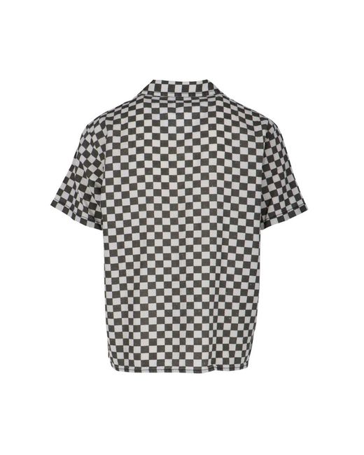 ERL Gray Check Shirt for men