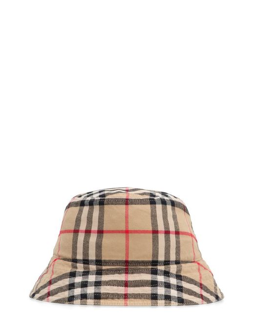 Burberry Brown Cotton Bucket Hat