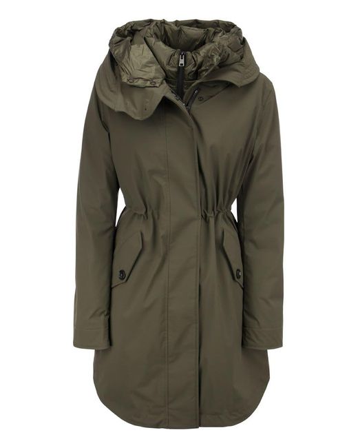 Woolrich Synthetic Military Long Parka 3 In 1 In Eco Ramar in Military ...