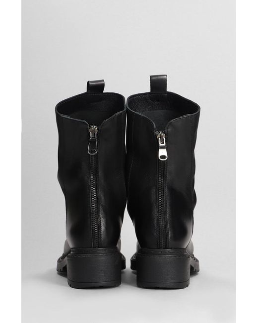 METISSE Black Combat Boots