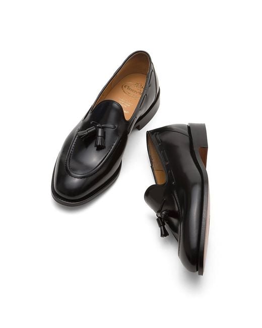 Church's Black Flat Shoes for men