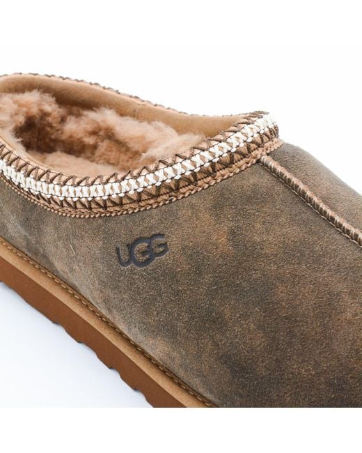 Ugg Brown Tasman Leather Flats for men