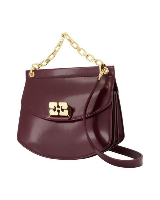 Ganni Purple Apo G Small Wallet On Chain