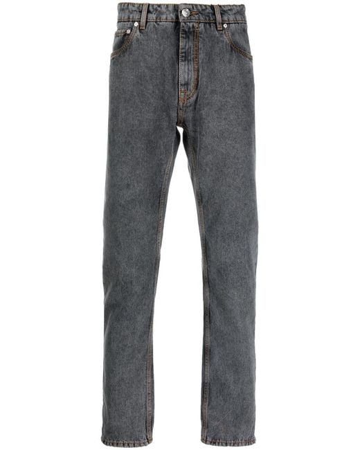 Etro Gray Logo Denim Cotton Jeans for men