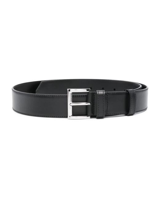 Prada Black Calfskin Belt Accessories for men