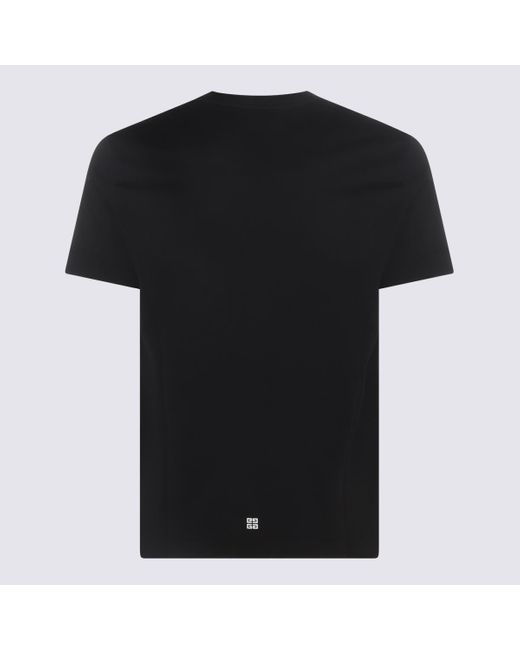 Givenchy Black Logo-print Regular-fit Cotton-jersey T-shirt for men