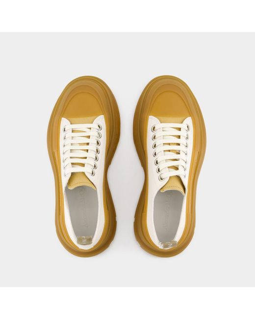 Alexander McQueen Yellow Tread Sneakers