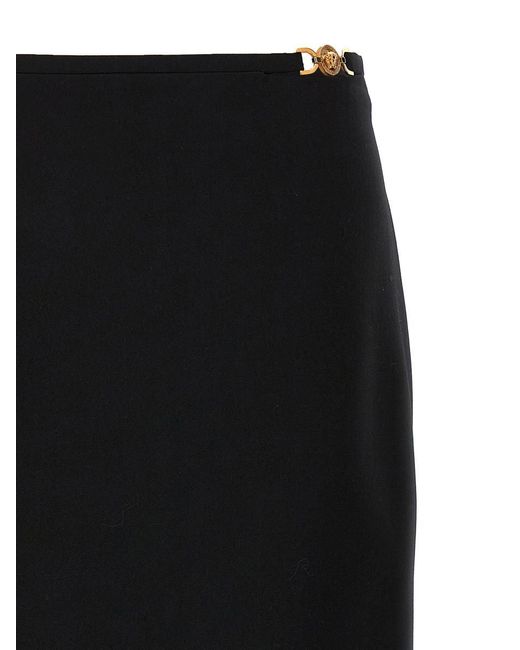 Versace Black Midi Skirt Skirts
