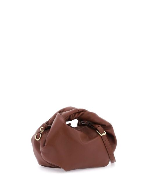 Dries Van Noten Brown Slouchy Leather Handbag With A