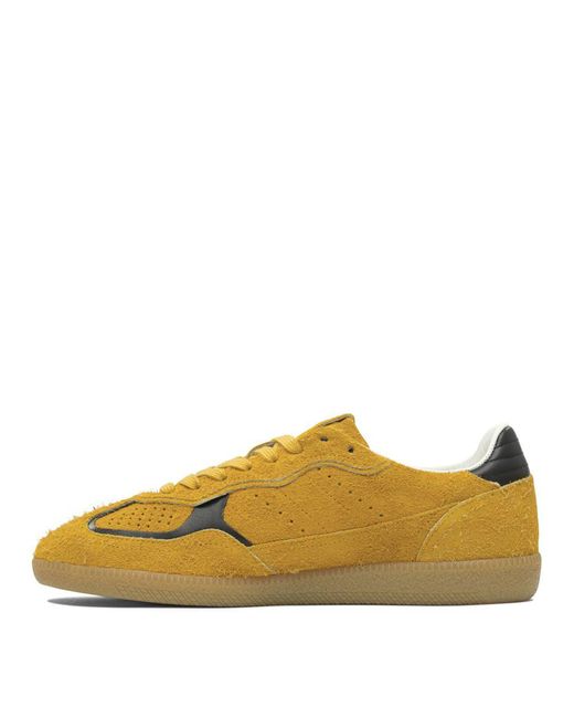 Alohas Tb.490 Rife Suede Fuzzy Yellow Leather Sneakers for men
