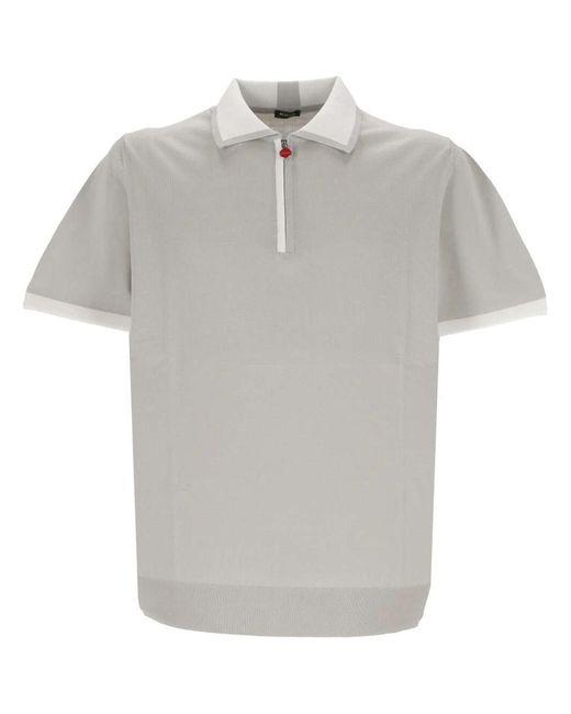 Kiton Gray T-shirts And Polos for men