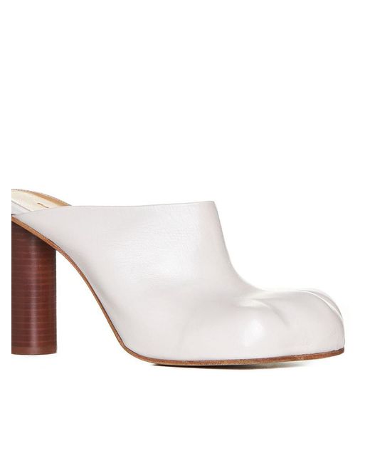 J.W. Anderson White Paw Leather Mules