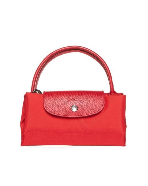 Longchamp Red Le Pliage S Handbag