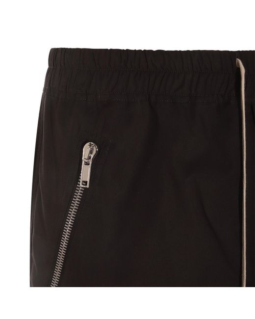Rick Owens Black Cotton Pants for men