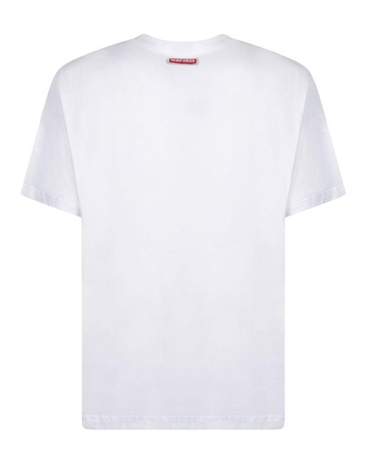 KENZO White Cotton T-Shirt for men