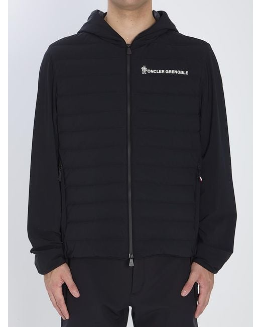 Moncler Blue Technical Nylon Jacket for men