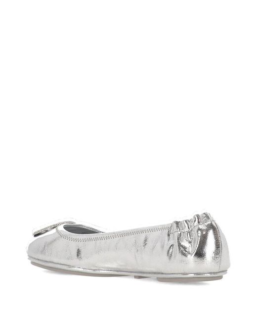 Tory Burch White Flat Shoes