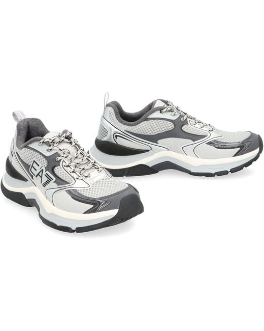 EA7 White Predator Low-Top Sneakers for men