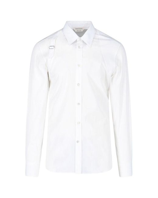 Alexander McQueen White "Harness" Shirt for men