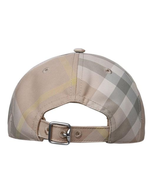 Burberry Gray Beige Polyester Hat