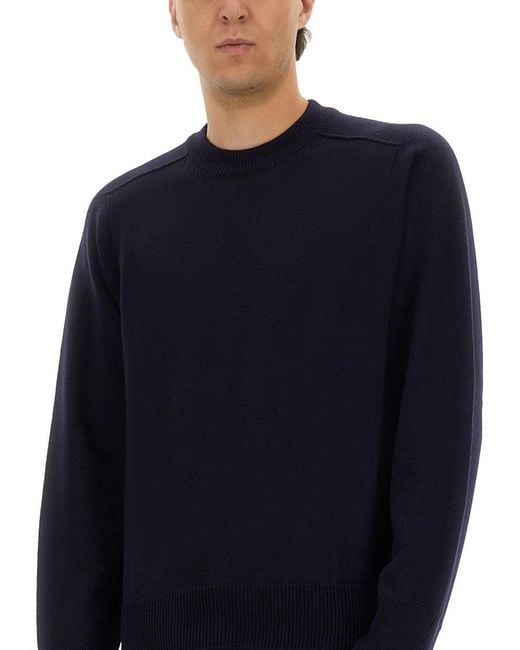 Studio Nicholson Men's Blue Wool Jersey