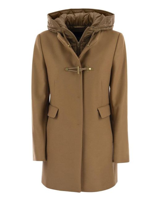 Fay Brown Toggle - Hooded Coat