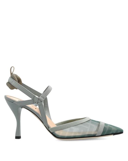 Fendi Metallic With Heel