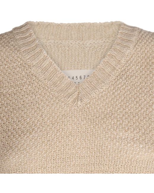 Maison Margiela Natural Basket Stitch Sweatshirt