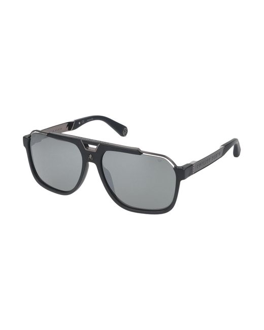 Philipp Plein Gray Sunglasses for men