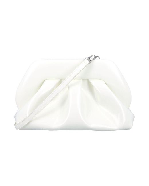 THEMOIRÈ White Vegan Leather Tia Clutch