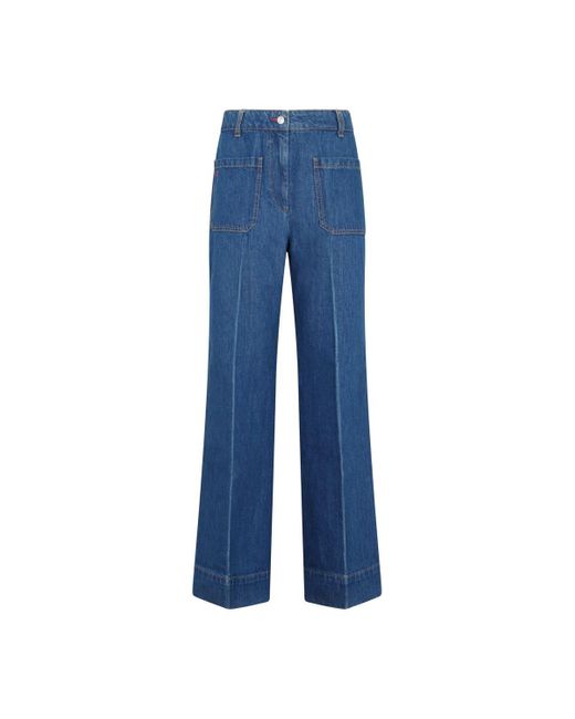 Victoria Beckham Alina Jean Jeans in Blue | Lyst