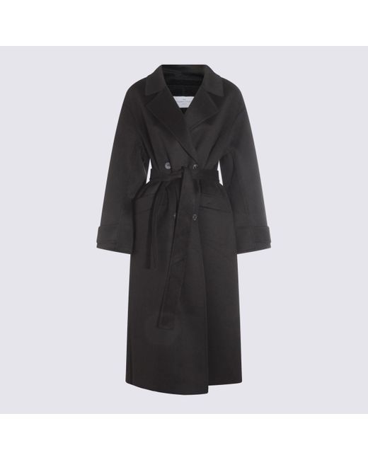The Dynamis Studio Black Wool Coat