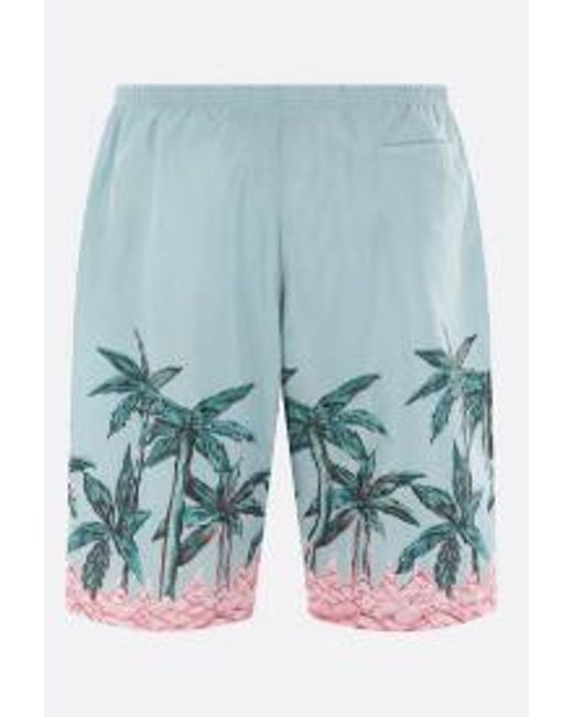 Palm Angels Blue Shorts for men