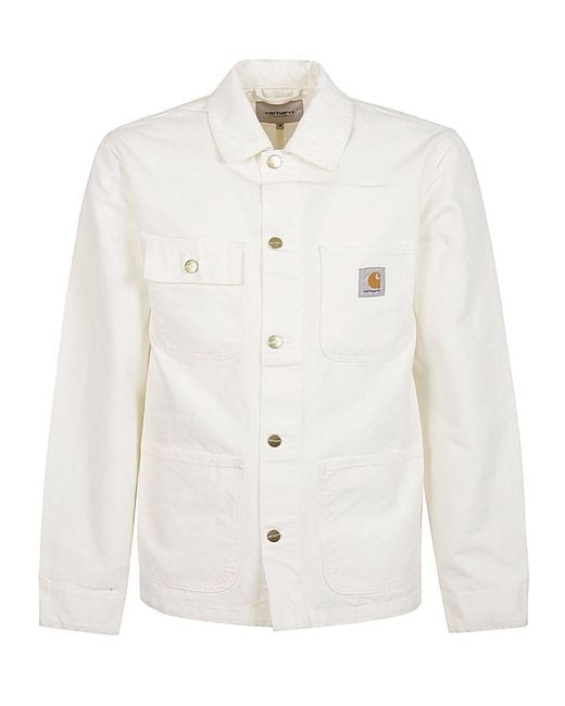 Carhartt White Michigan Organic Cotton Coat for men