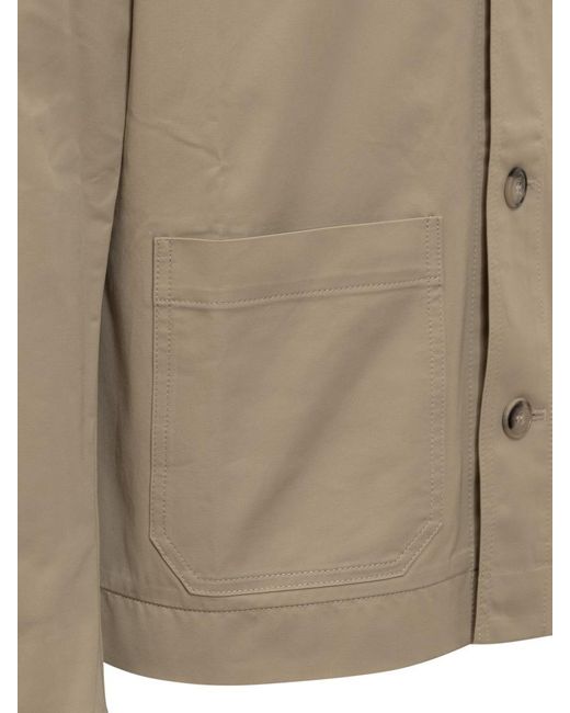 Nanushka Natural Jacket With Collar for men