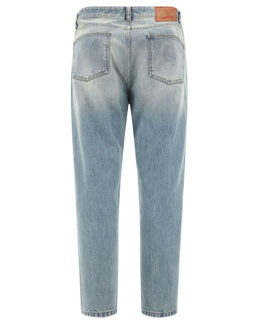 Valentino Garavani Blue "Vlogo Signature" Jeans for men