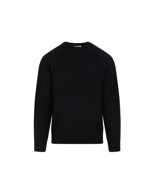 AURALEE Knit Baby Cashmere Pullover Sweater in Black for Men ...