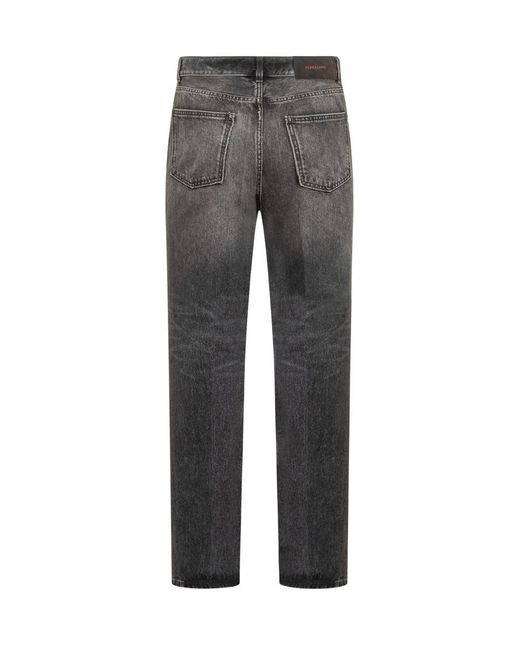 Ferragamo Gray Jeans With Logo for men
