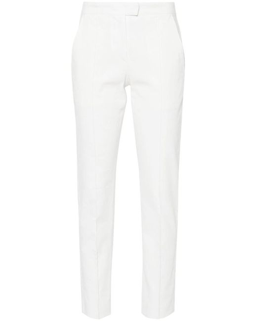 Isabel Marant White Low-rise Slim-cut Trousers