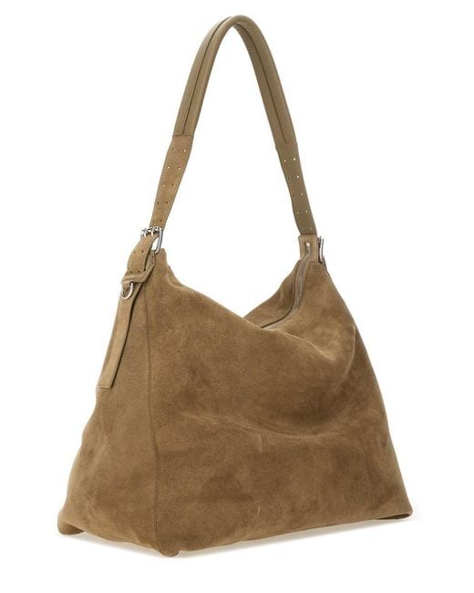 Lemaire Brown "hobo" Bag With Belt