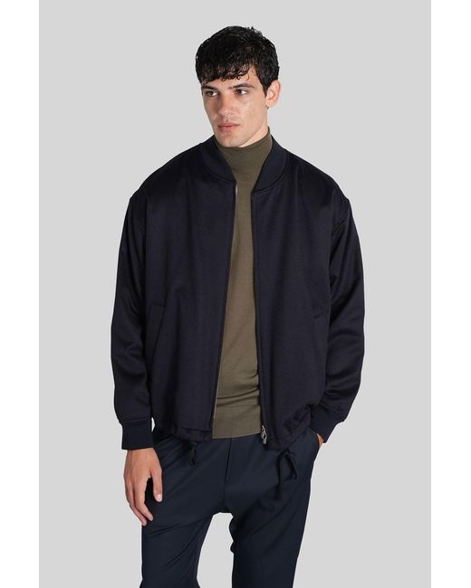 Barena Blue Giare Bomber Jacket for men