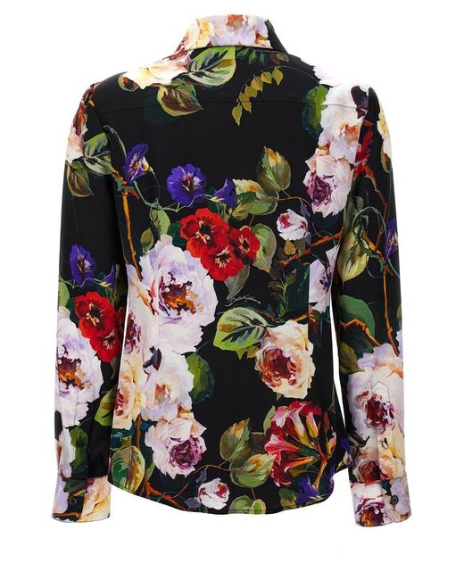 Dolce & Gabbana Multicolor Roseto Shirt, Blouse
