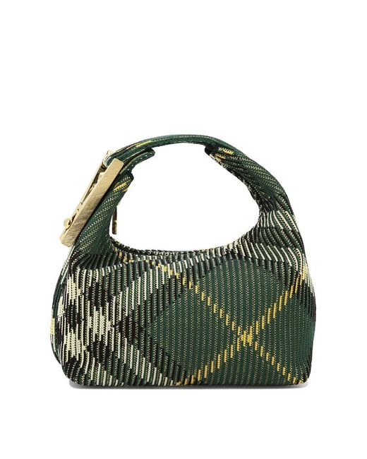 Burberry Green "Mini Peg" Handbag