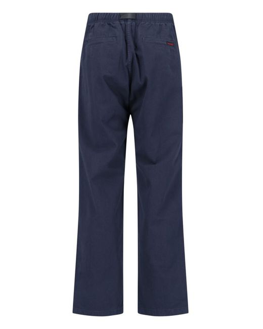 Gramicci Blue Straight Trousers for men