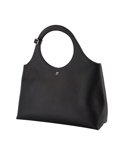 Courreges Black Large Holy Day Shoulder Bag