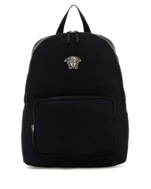 Versace Black Backpacks for men