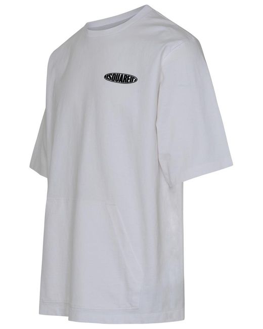 DSquared² Gray Surf Board Skater T-Shirt for men