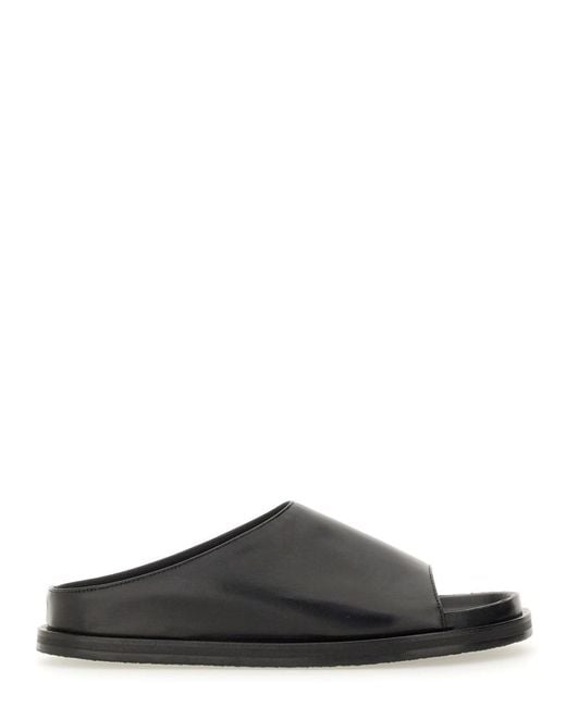 Studio Nicholson Black Leather Sandal