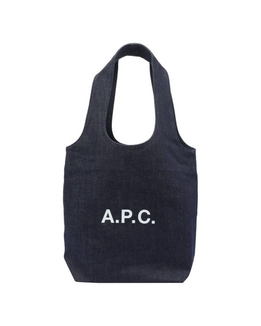 A.P.C. Blue Small Ninon Tote Bag